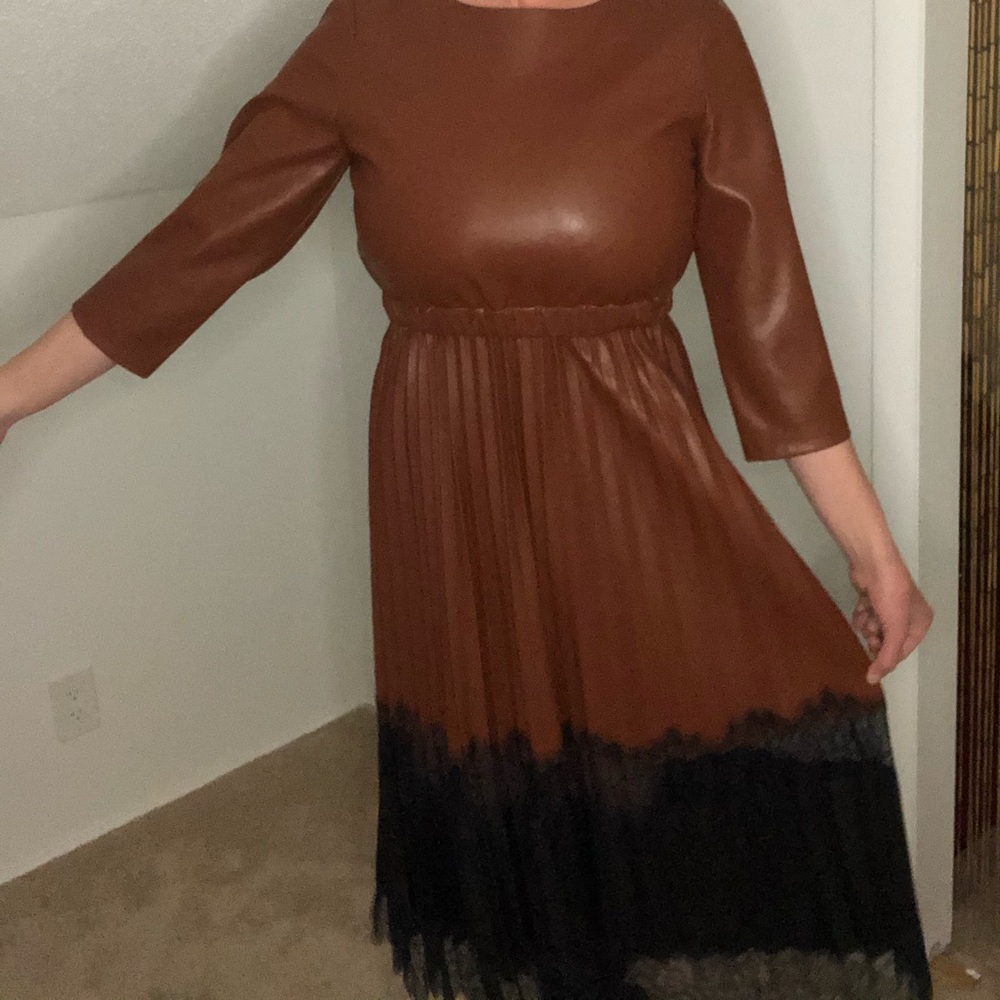 Zara pleated dress